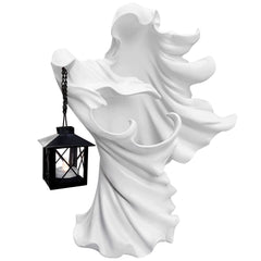 Faceless Ghost Sculpture Halloween Ghoul Resin Sculpture Decoration