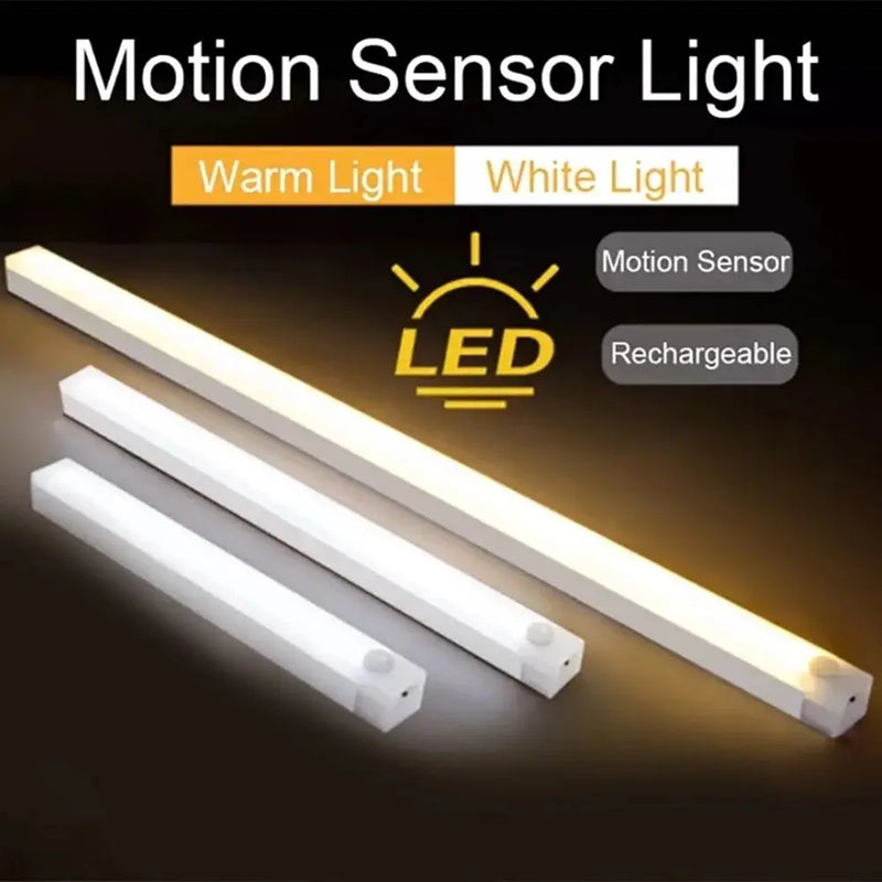 LED Bar Lights Type C Rechargeable Motion Sensor Dimmable Detector